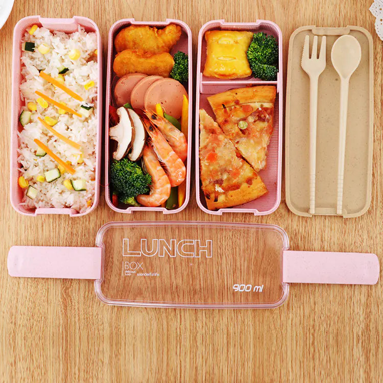 Three-Tier Lunch Box, Food Container, Bento Box