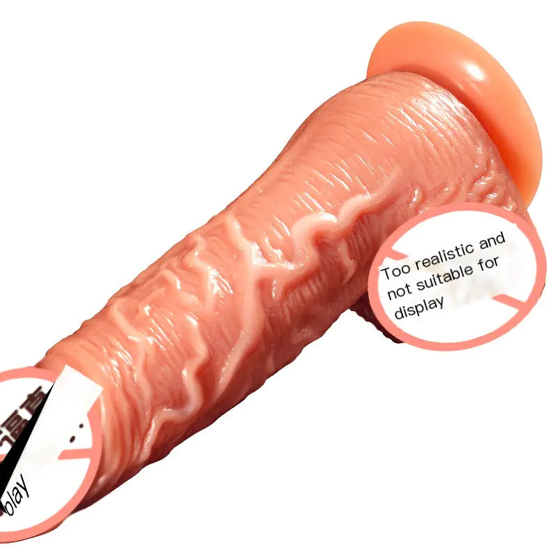 Rechargeable Vibrating Realistic Tongue Lick Dildo