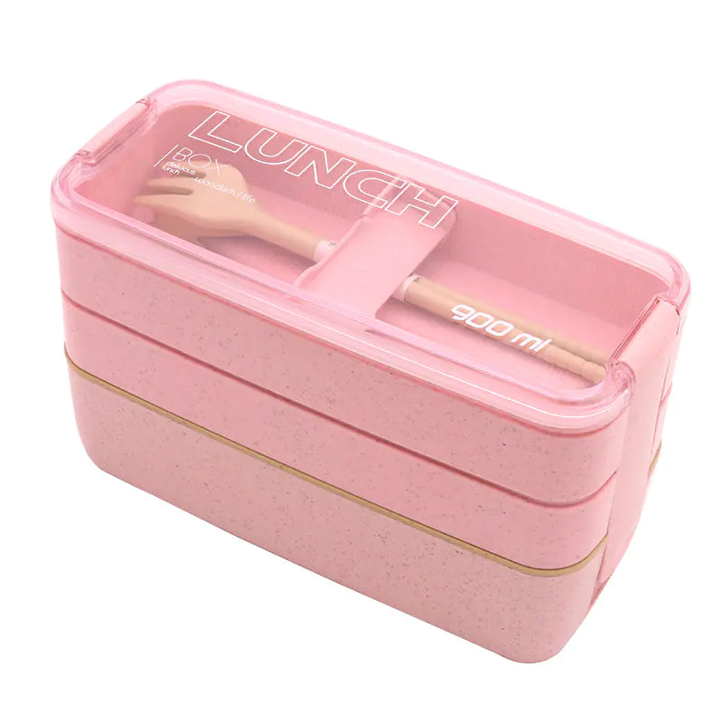 Three-Tier Lunch Box, Food Container, Bento Box