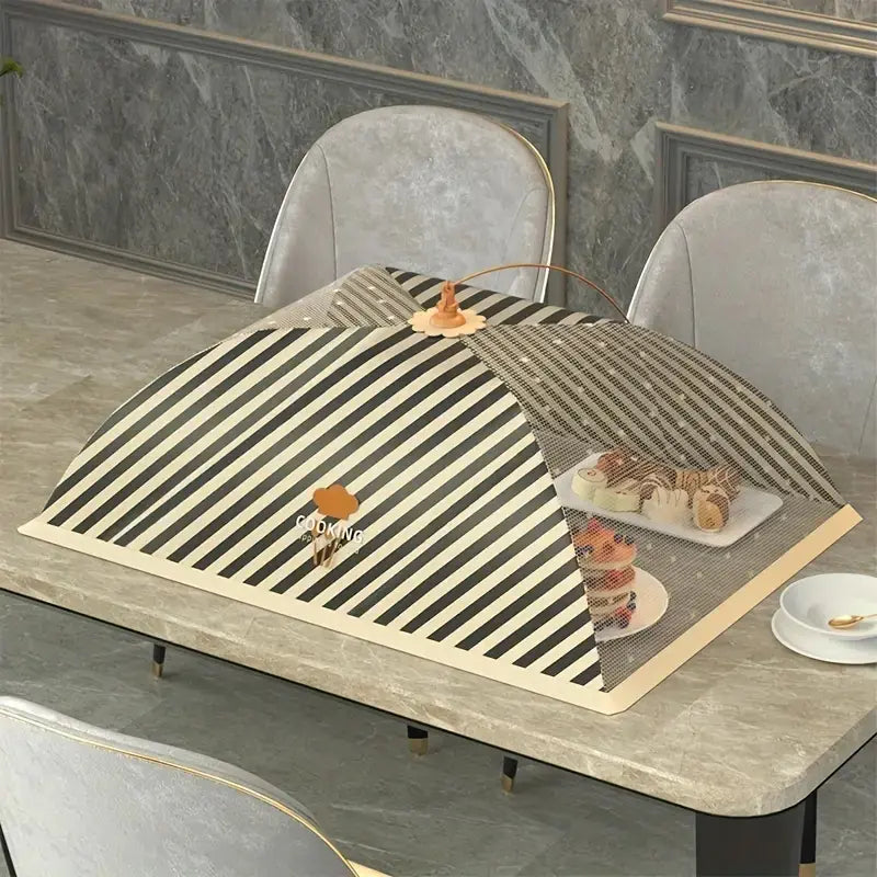 1pc Foldable Anti-Mosquito Food Cover for Lunch & Veggies